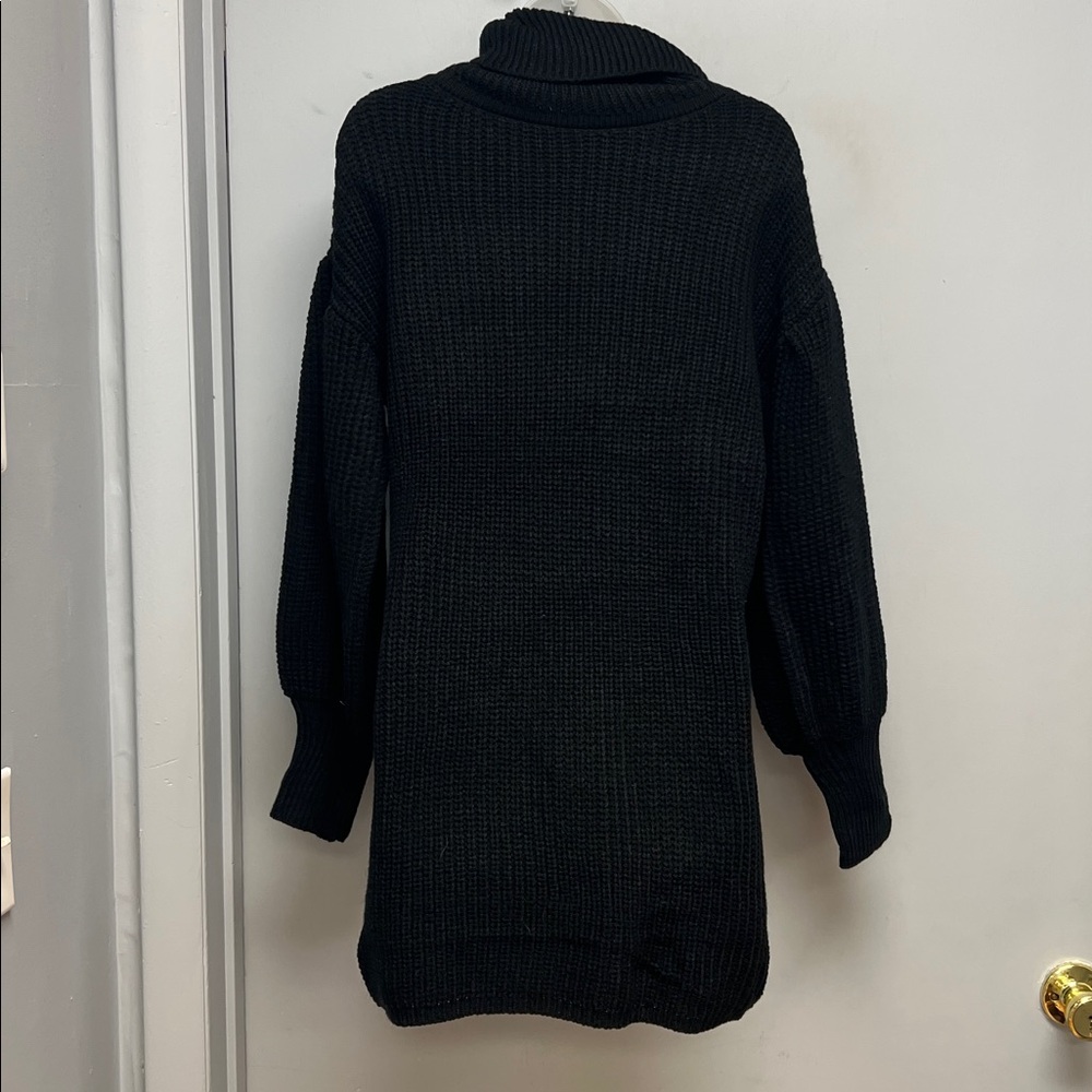 Rosedress Black Turtleneck Sweater Tunic / Dress | Size M — image 2 of 8